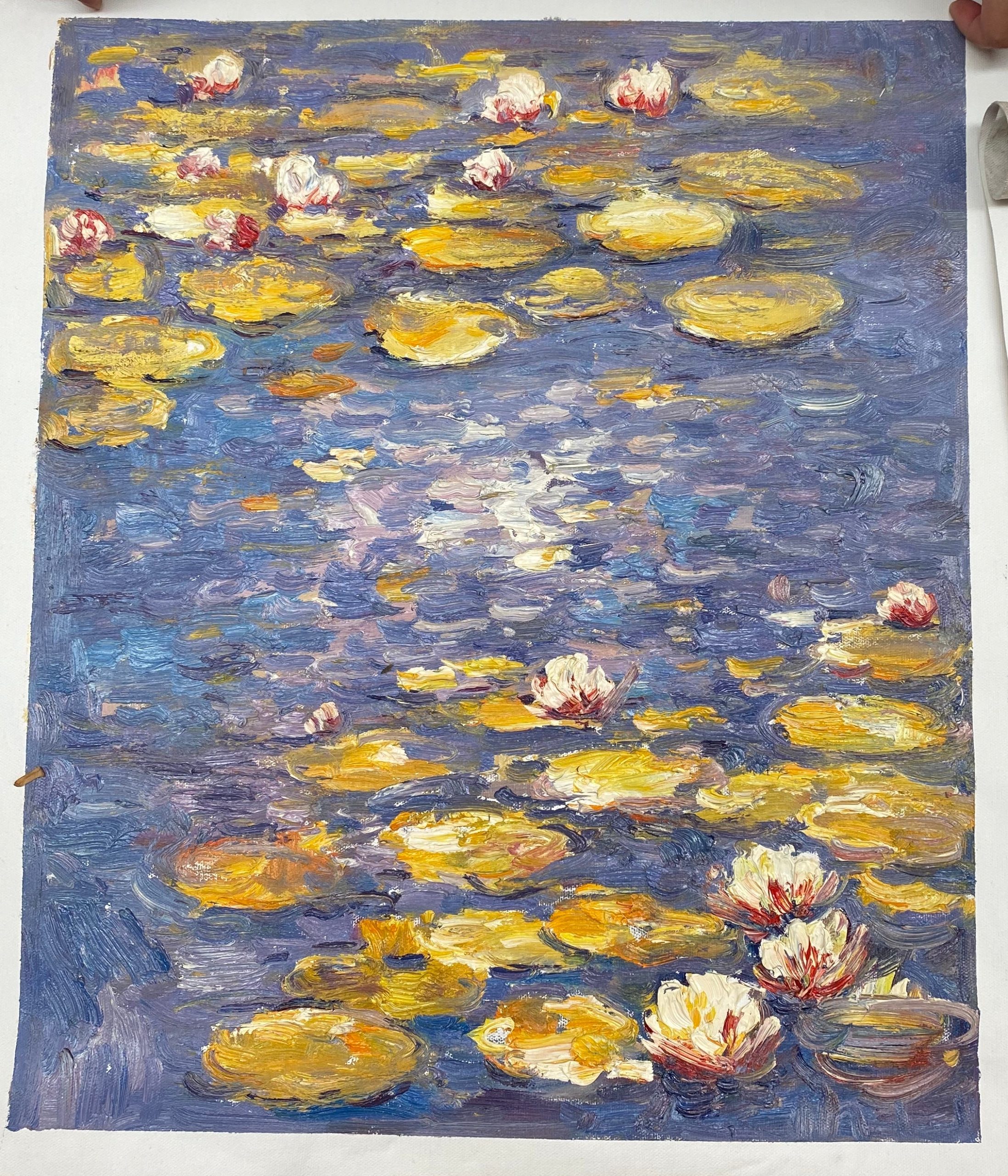 Tranquil Pond with Yellow and White Water Lilies Wall Art #BGA 069 - Image 7
