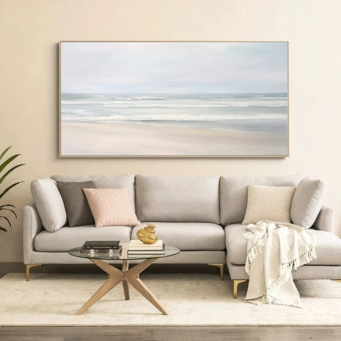 Elegant Beach Scene Canvas Wall Art #BGA 055 - Image 5