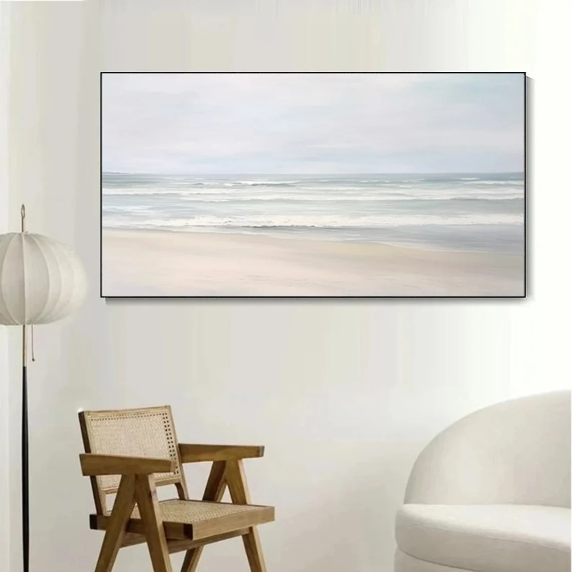 Elegant Beach Scene Canvas Wall Art #BGA 055 - Image 6